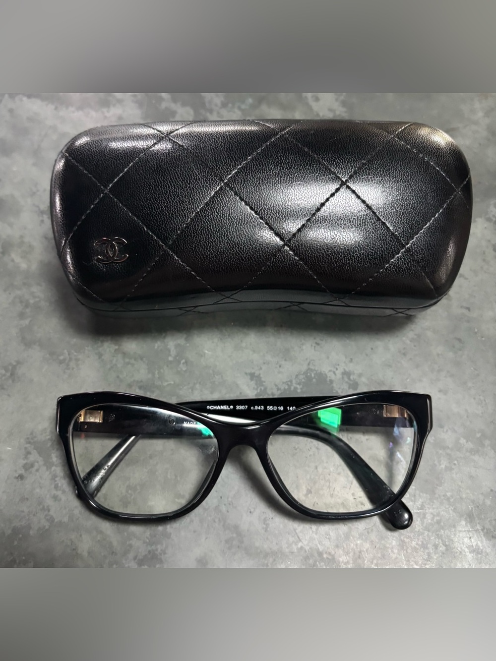 CHANEL 3307 c.943 Cat-eye Glasses - Picture 2 of 8